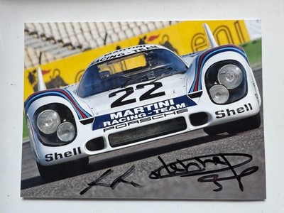 Dr.Helmut Marko /Gijs van Lennep   - original Autogramm - Größe 18 x 12  cm
