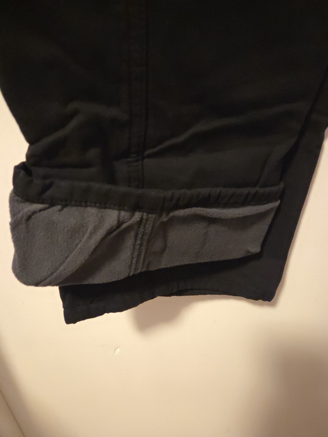 Wrangler Mens Insulated Black Fleece Cotton Pants Size 30x30