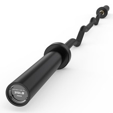 Rackable Curl Bar 6.2FT Olympic EZ Barbell Bar for Weight Lifting Curling Bar