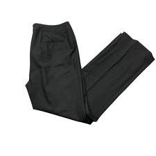 Lafayette 148 New York Black 10 Menswear Ladies Dress Pants Wool see desc 