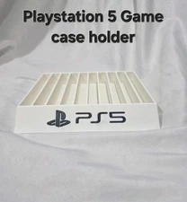 PlayStation Game Case Holder Rack – Standard & Compact – Holds 10 PS4/PS5 Cases