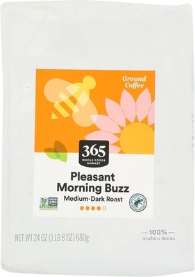 , Pleasant Morning Buzz Ground Coffee,