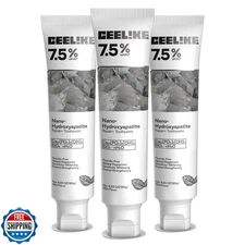 CEELIKE 7.5% Hydroxyapatite Toothpaste – Strengthens Enamel, Protects Gums an