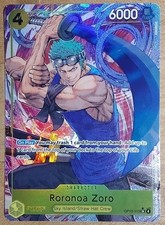 Bandai One Piece Card Game Roronoa Zoro OP15-113 SR Alt Art Foil EN