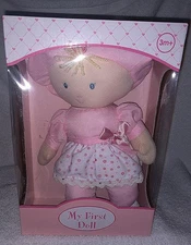 Kids Preferred My First Doll 10" Soft Doll in Pink & White Dress New
