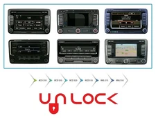 Radio code unlock service
