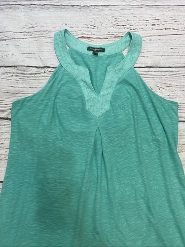 Vestido Tommy Bahama para mujer talla XL sin mangas verde menta bordado - Imagen 6 de 10