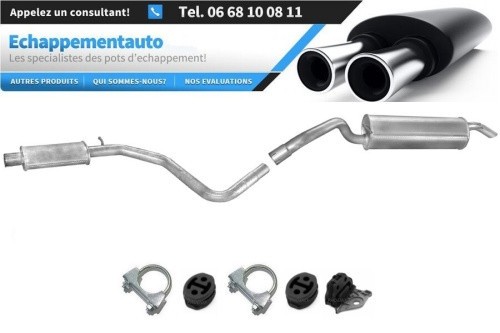 Silencieux central + arrière contre le bruit de votre Fiat Stilo Break 1.9 D