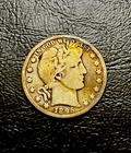 1895 O Barber Silver Half Dollar 50c Rainbow Toned•VG • 90% Silver