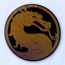 Mortal Kombat Gold Dragon Decal ,Premium Vinyl Sticker for Car, Laptop, Consola
