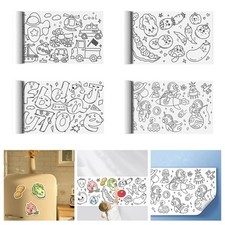 Coloring Paper Roll, Wall Coloring Sheets Travel Activity with Tear Off Line