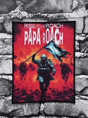 SMALL SEW ON PRINTED PATCH BATTLE JACKET VEST ~ 10.5 x 13.5cm ~ PAPA ROACH