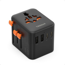 TESSAN Universal Travel Adapter, International Power Adapter with 4 USB Ports 2