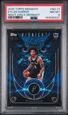 2025 TOPPS MIDNIGHT NIGHT OWLS MIDNIGHT DYLAN HARPER ROOKIE RC 11/12 PSA 8