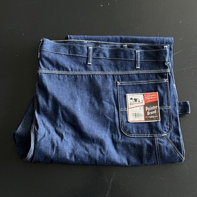 NWT Pointer Brand MenS Carpenter Work Pants Blue Denim Jeans 68x32  Deadstock NOS - Main Image