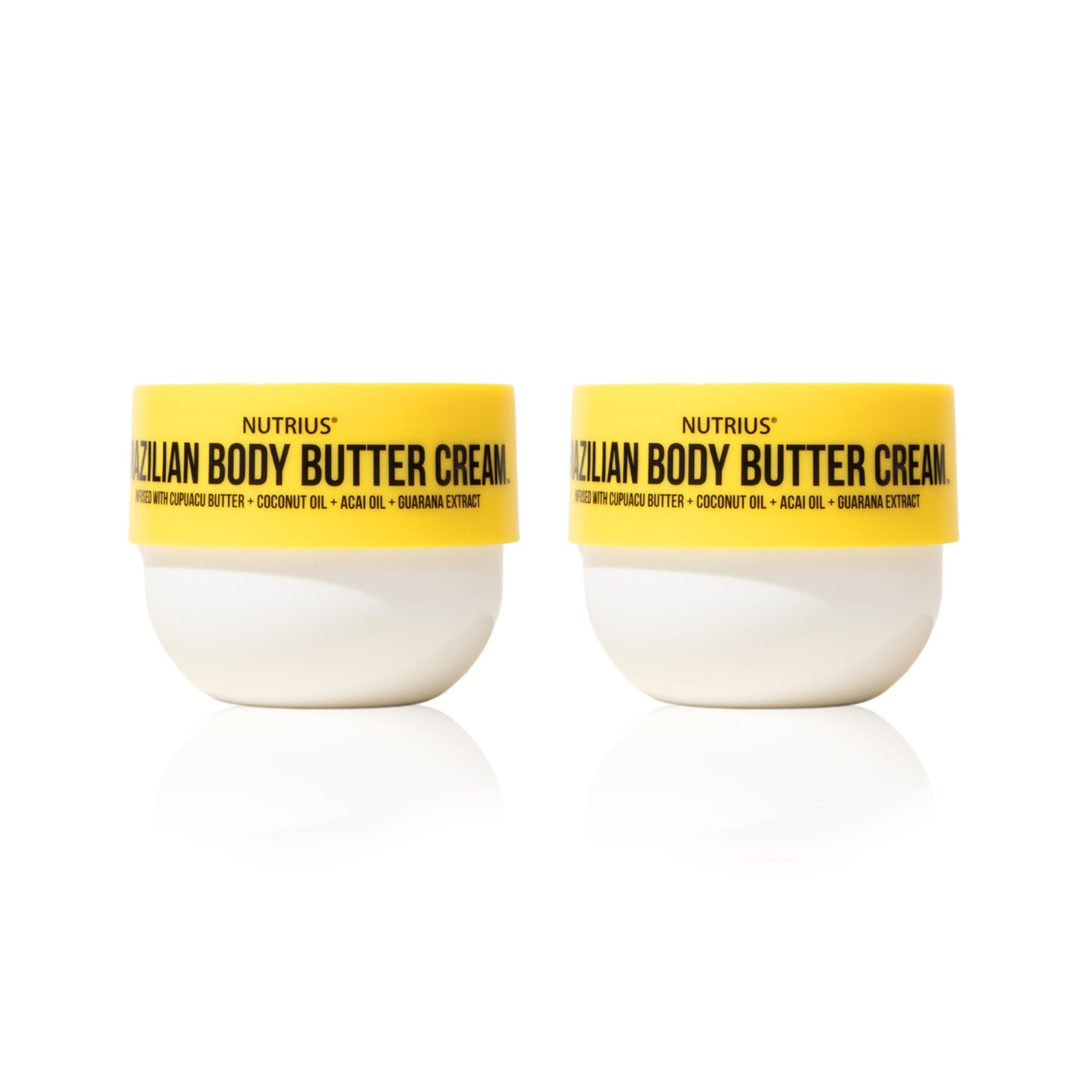 Brazilian Body Butter Cream 2-Pack for Smooth Fast Absorbing Hydration