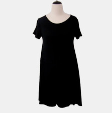 Forever 21 Contemporary Dress Size M Juniors Soft Flowy Stretch Open Back Black
