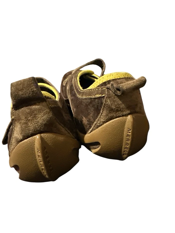 Zapatos Merrell Talla 8 Mujer Marrón Ortholite Gamuza Mary Jane Cojín de Aire Estampado MJ Foto 2 de 4