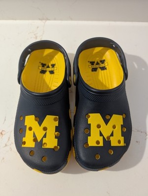 Michigan Wolverines Crocs 6Women 4Mens Brand New Never Worn