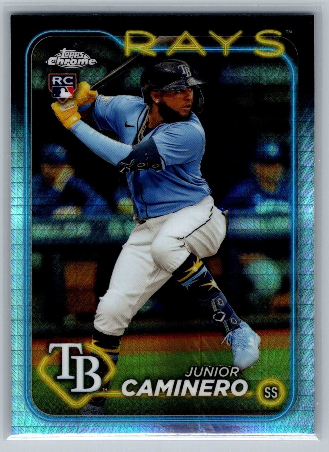 2024 Topps Chrome - Hyper Refractor Junior Caminero #213 (RC)