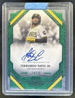 2025 Topps Tier One Fernando Tatis Jr. Auto Green Foil #14/15 Padres