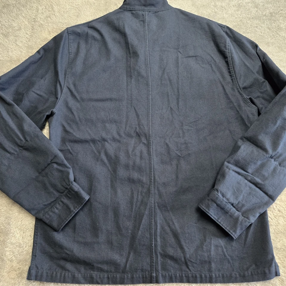Jones Of Boerum Hill Chef’s Jacket Men’s XL Navy Blue long sleeve Chore Workwear - Image 2 of 4