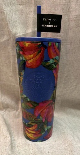 Starbucks Farm Rio Limited Edition 24 oz Cold Cup  Multicolor Coffee tea Drinks
