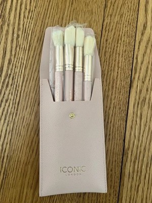 4 piece Iconic London Makeup brush set