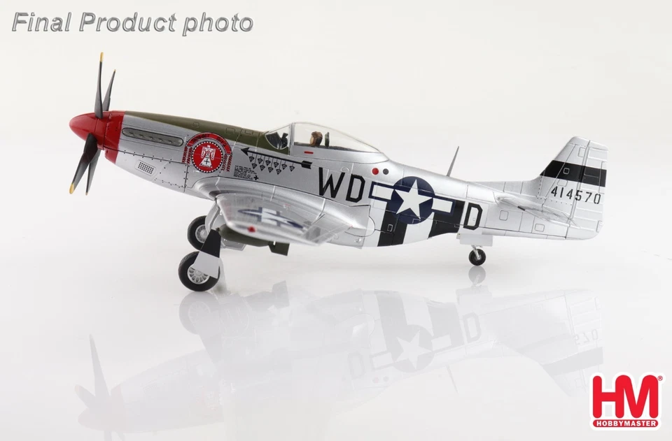 Hobby Master 1/72 HA7750 P-51D Mustang USAAF 335th FS, Thunder Bird, Ted Lines - Immagine 4 di 4