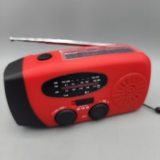Emergency  Radio Crank Solar Hand Weather 1000mAh Power Bank Charger Flash Light