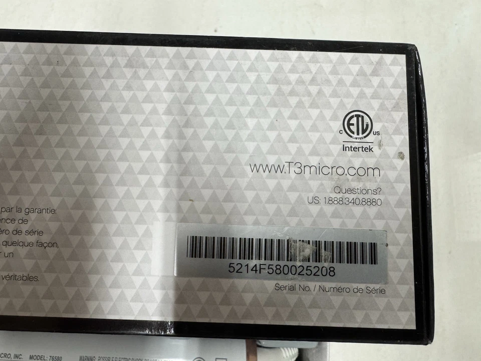 T3 Whirl Trio Styling Wand With Three Interchangeable Barrels Model 76580 White - Image 3 of 4