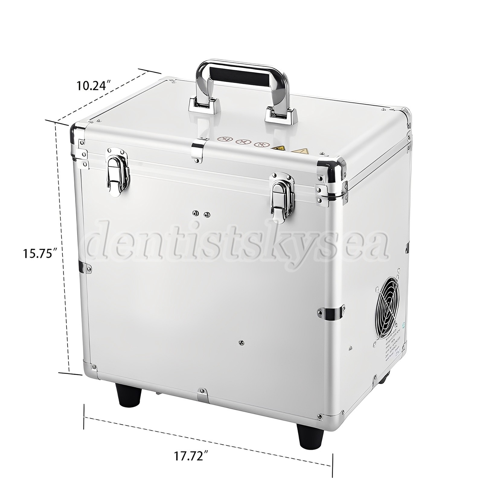 Portable Dental Mobile Delivery Unit Rolling Box Suction Air Compressor 4 Hole