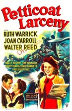 Historic Petticoat Larceny 1943 Movie Advertising Postcard