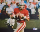 Joe Montana Signed 8x10 Photo W/ Beckt. COA San Francisco 49ers #13