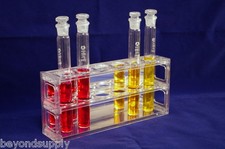 Lab 6 place Polyethylene  25ml NESSLER TUBE RACK (ORGANISM GLASS ) new
