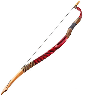 Arco Ricurvo Tradizionale 62'' 30-60 Libbre – Legno, Destro, Da Caccia/Tiro