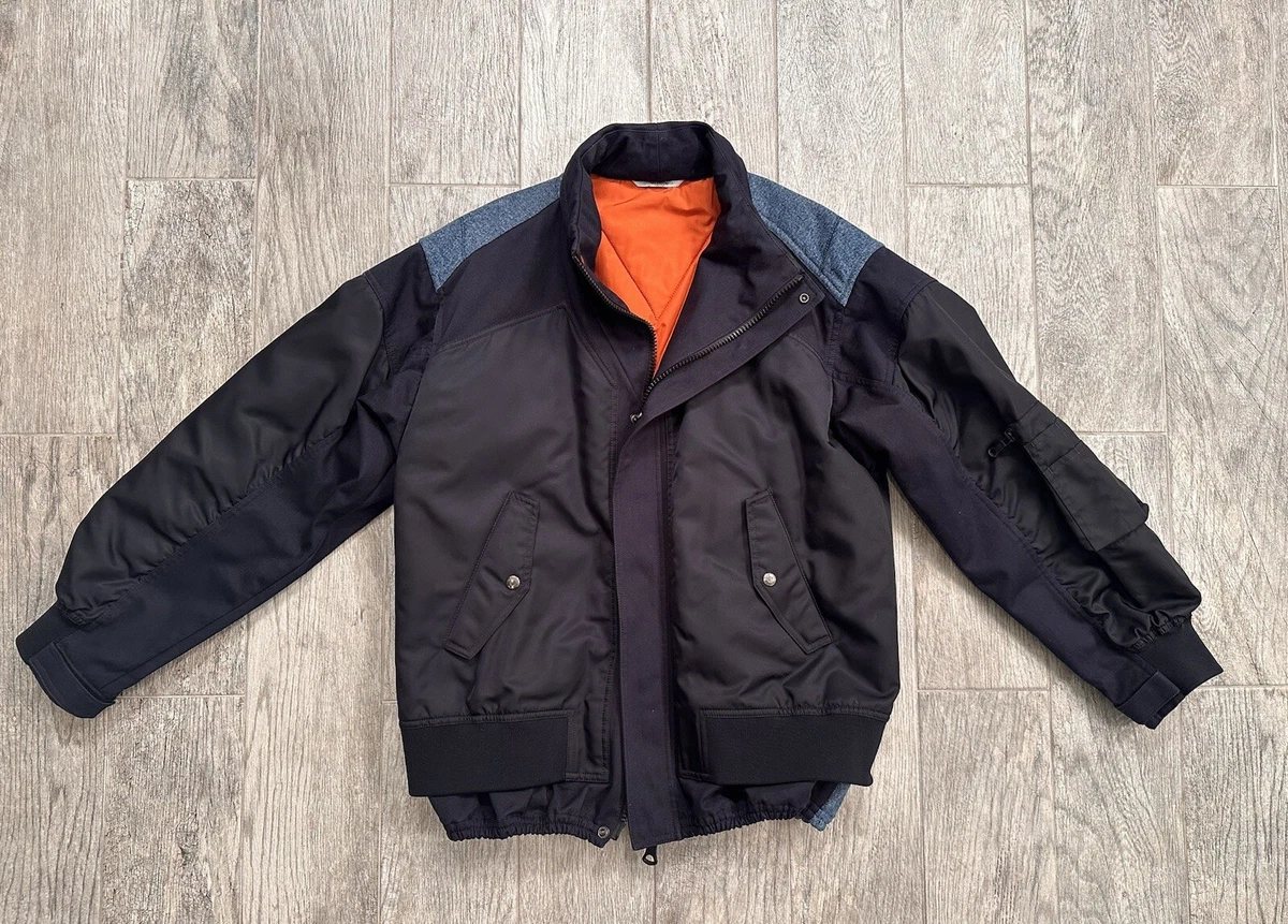 Veste Bomber Valentino Sport Homme Vintage Années 90 - Taille 52, Duvet, Fabriquée En Italie