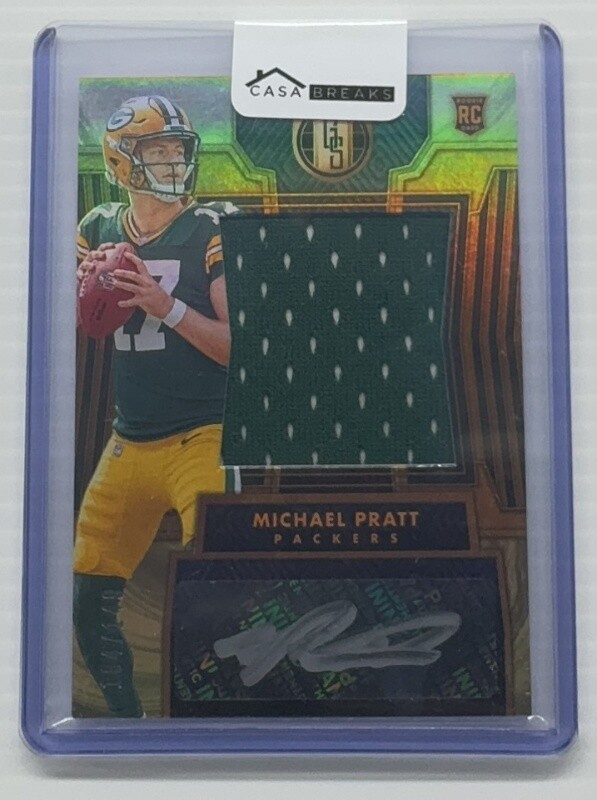 2024 Panini Gold Standard Michael Pratt Rookie Jersey Auto #104/149 Packers