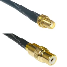 RFC240UF SMA FEMALE to RCA FEMALE RF Cable FAST-SHIP LOT