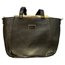 Christian Lacroix - Black Polyurethane Purse - RN# 137646 - Used