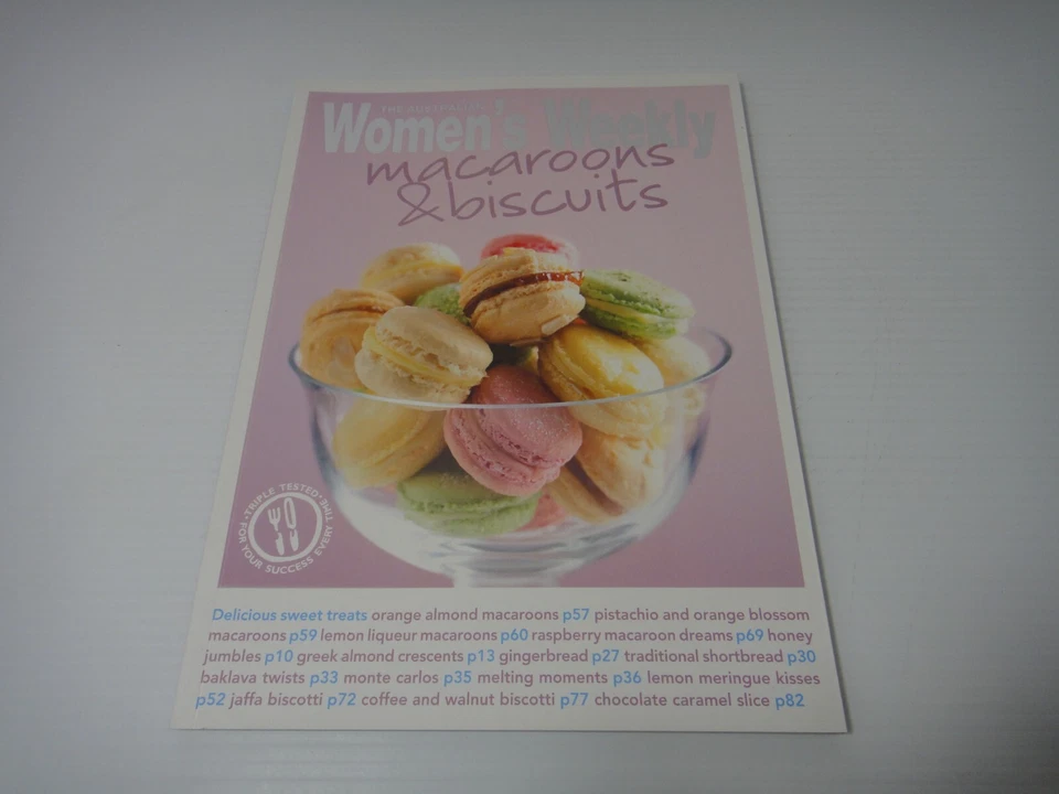 Women's Weekly Christmas Macaroons & Biscuits Bundle Desert Sweets Xmas lot x 3 - Image 2 of 4