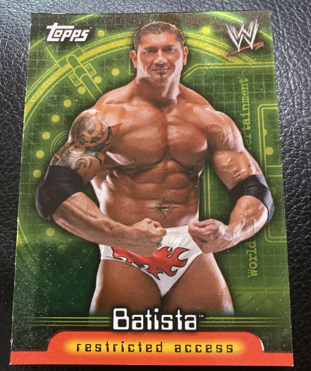 Batista Dave Bautista wwe 2004 Euro Apocalpse Raw Smackdown Foil card #R21