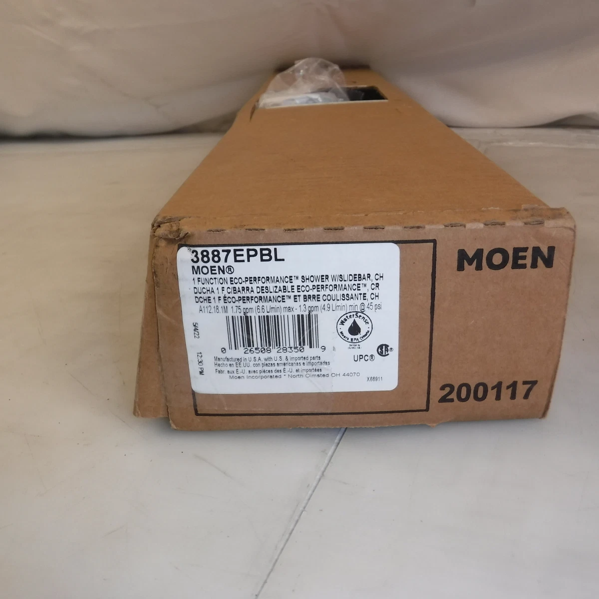 Moen Single Function Eco-Performance Shower W/Slidebar 26508283509  