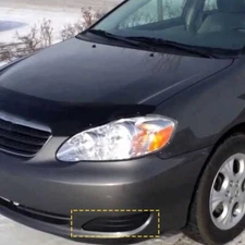 2PCS FOG LIGHT COVER TRIM FOR 2005-2008 Toyota Corolla LEFT RIGHT SIDE BLACK NEW