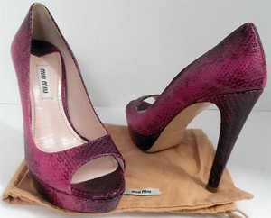 burgundy snakeskin heels