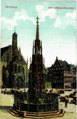 Old postcard postcard Nuremberg The Beautiful Fountain GERMANY (645227)