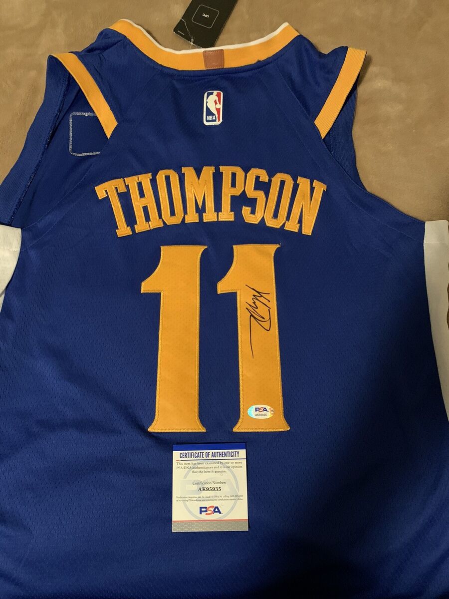 KLAY THOMPSON SIGNED JERSEY AUTOGRAPHED GOLDEN STATE KLAY THOMPSON SIGNED JERSEY AUTOGRAPHED GOLDEN STATE