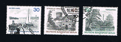 GERMANIA BERLINO BERLIN FRANCOBOLLI VEDUTTE 1976 timbrato (BB625)
