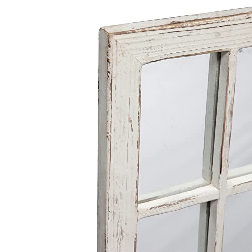 Sintosin Rustic Small Window Pane Mirror Wall Decor Assorted Material Types - Picture 6 of 26