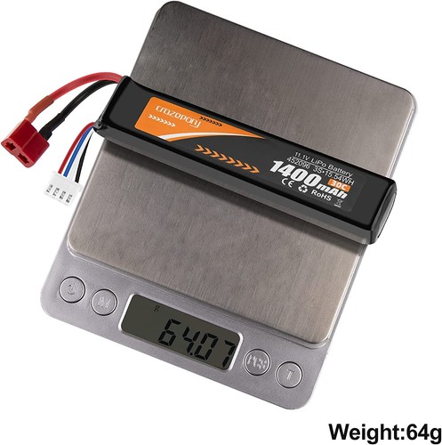 2 x 11,1V 1400mAh 30C Airsoft Hobby LiPo Akku Wiederaufladbarer Deans T Stecker - Bild 7 von 8